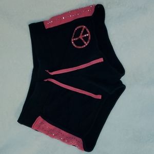 SO Shorts Size 12 girls Black and Pink